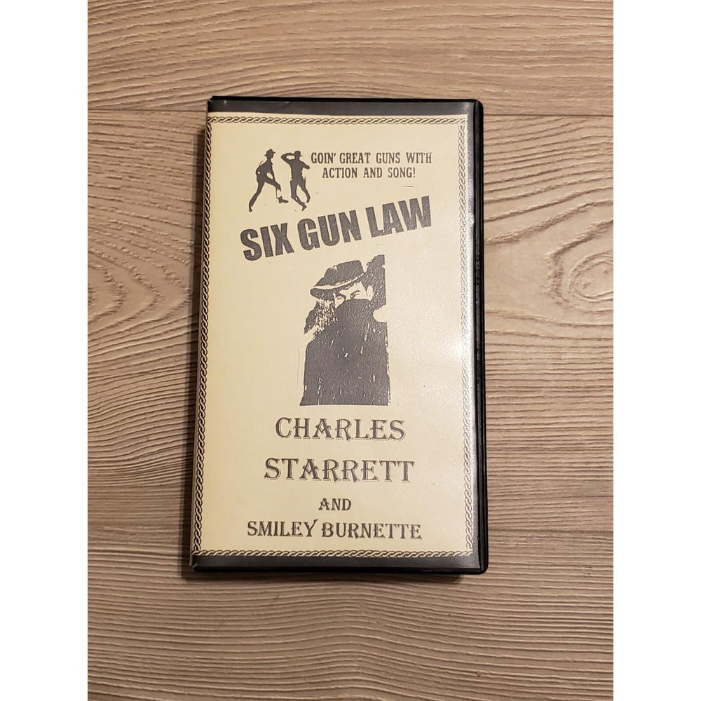 Six Gun‎ Law VHS 1948 Western Charles Starrett Smiley Durango Kid Tape Movie
